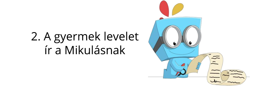 A gyermek levelet ír Mikulásnak