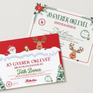 Jó Gyerek Oklevél a Mikulástól