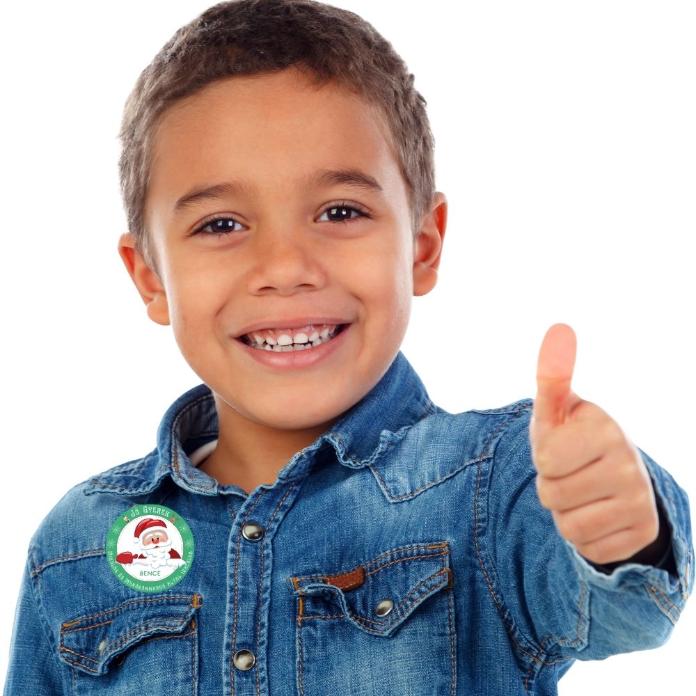 Névre Szóló Jó Gyerek Jelvény a Mikulástól - Image 2