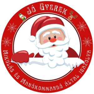 Jó Gyerek Matrica a Mikulástól (4 db)